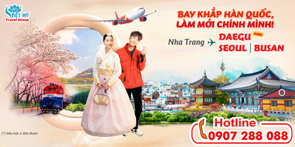 Vietjet Air ưu đãi vé máy bay đi khắp Hàn Quốc