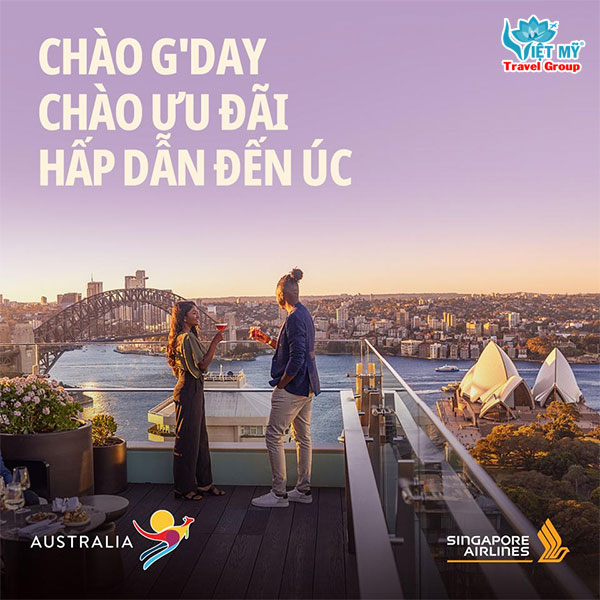 Singapore Airlines ưu đãi vé máy bay khứ hồi đi Úc 2 Mua ưu đãi vé máy bay khứ hồi đi Úc của Singapore Airlines