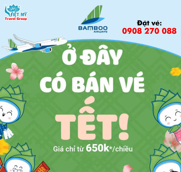 Bamboo Airways mở bán vé máy bay Tết 2025