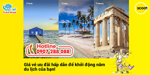 Scoot khuyến mãi vé máy bay đầu năm 2025