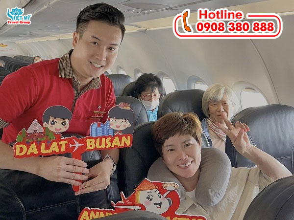 Vé máy bay Đà Lạt đi Busan Hàn Quốc 2 Mua vé máy bay quốc tế từ Đà Lạt đi Busan Hàn Quốc tại Việt Mỹ