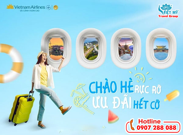 Vietnam Airlines mở đường bay mới chào đón mùa Hè 2 Mua vé máy bay ưu đãi đường bay mới chào đón mùa Hè 2025 của Vietnam Airlines