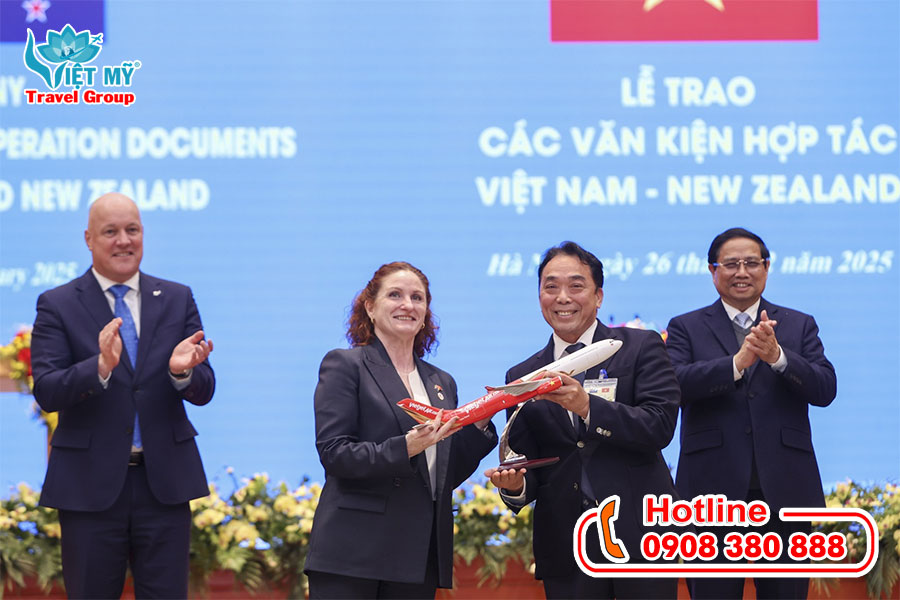 Mua vé máy bay đường bay mới TPHCM đi Auckland của Vietjet Air tại Việt Mỹ