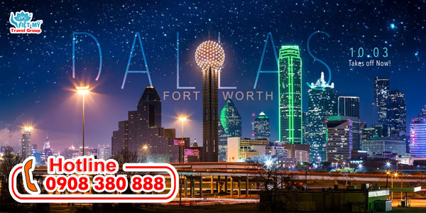 Đặt vé máy bay ưu đãi Việt Nam đi Dallas của Eva Airv