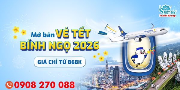 Vietravel Airlines mở bán vé máy bay Tết 2026