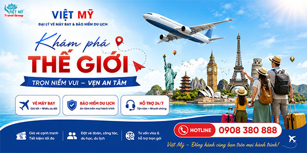 Đại lý vé máy bay và bảo hiểm du lịch Việt Mỹ 2 Bảo Hiểm Du Lịch Việt Mỹ