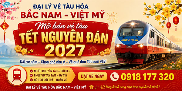 Mở bán vé tàu Tết Nguyên đán 2027