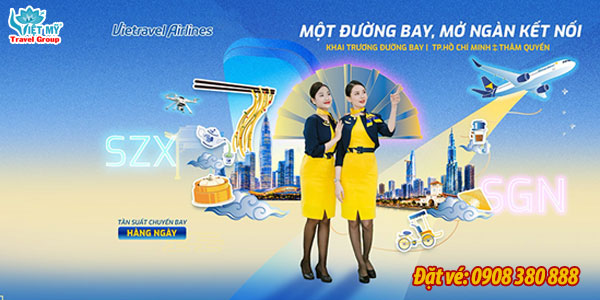 Vietravel Airlines khai trương đường bay TP.HCM - Thâm Quyến
