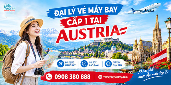 Đại lý vé máy bay cấp 1 tại Austria