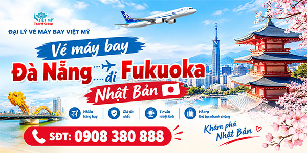 Vé máy bay Đà Nẵng đi Fukuoka Nhật Bản