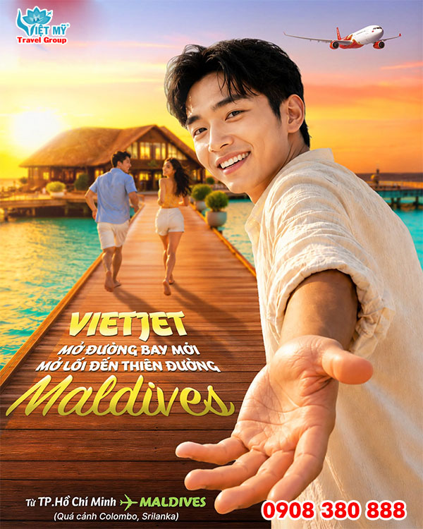 Vietjet Air mở bán đường bay TP.HCM - Malé