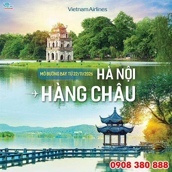 Vietnam Airlines mở đường bay thẳng Hà Nội – Hàng Châu